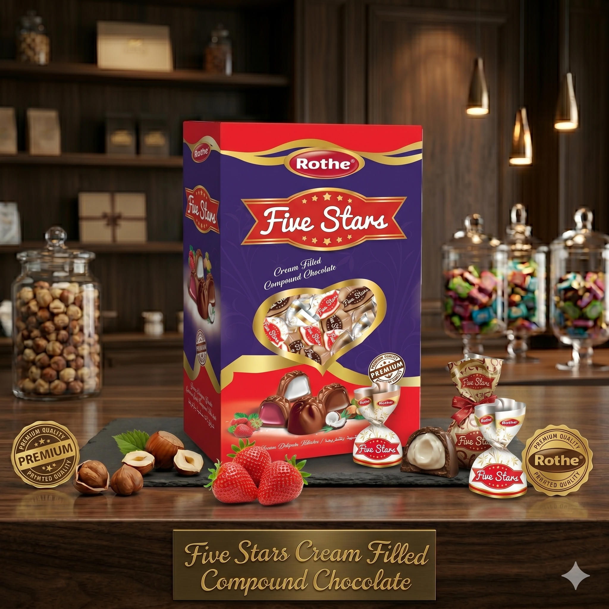Rothe Five Stars Single Twist Chocolate