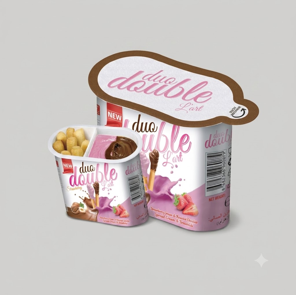 Rothe Duo Double L'art Strawberry Cream & Hazelnut Cream with Grissini 