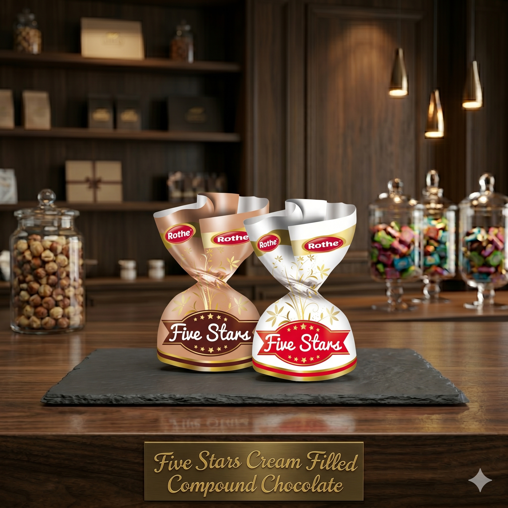 Rothe Five Stars Single Twist Chocolate — gallery 1