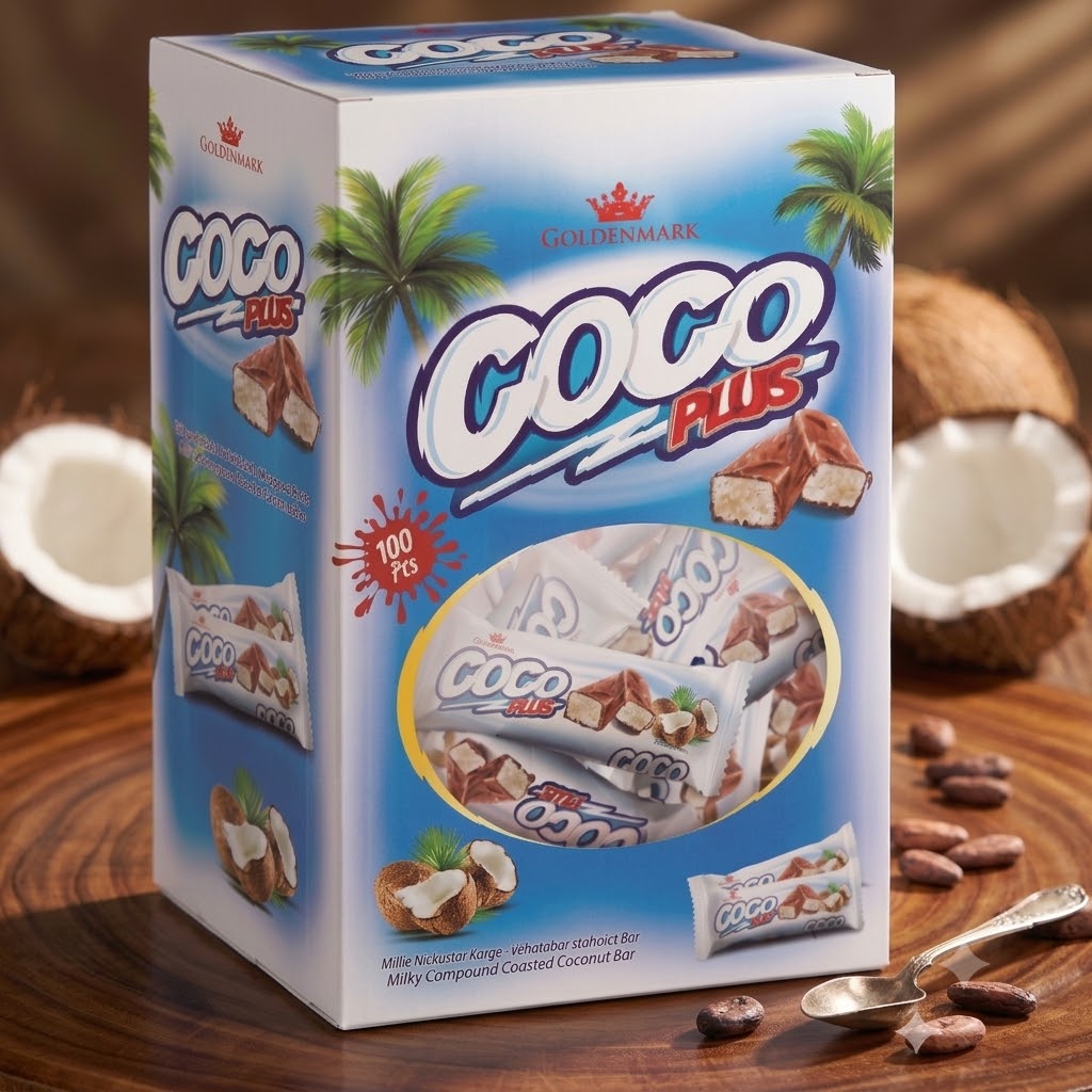 Rothe Goldenmark CocoPlus Chocolate Coated Coconut Bar — gallery 1